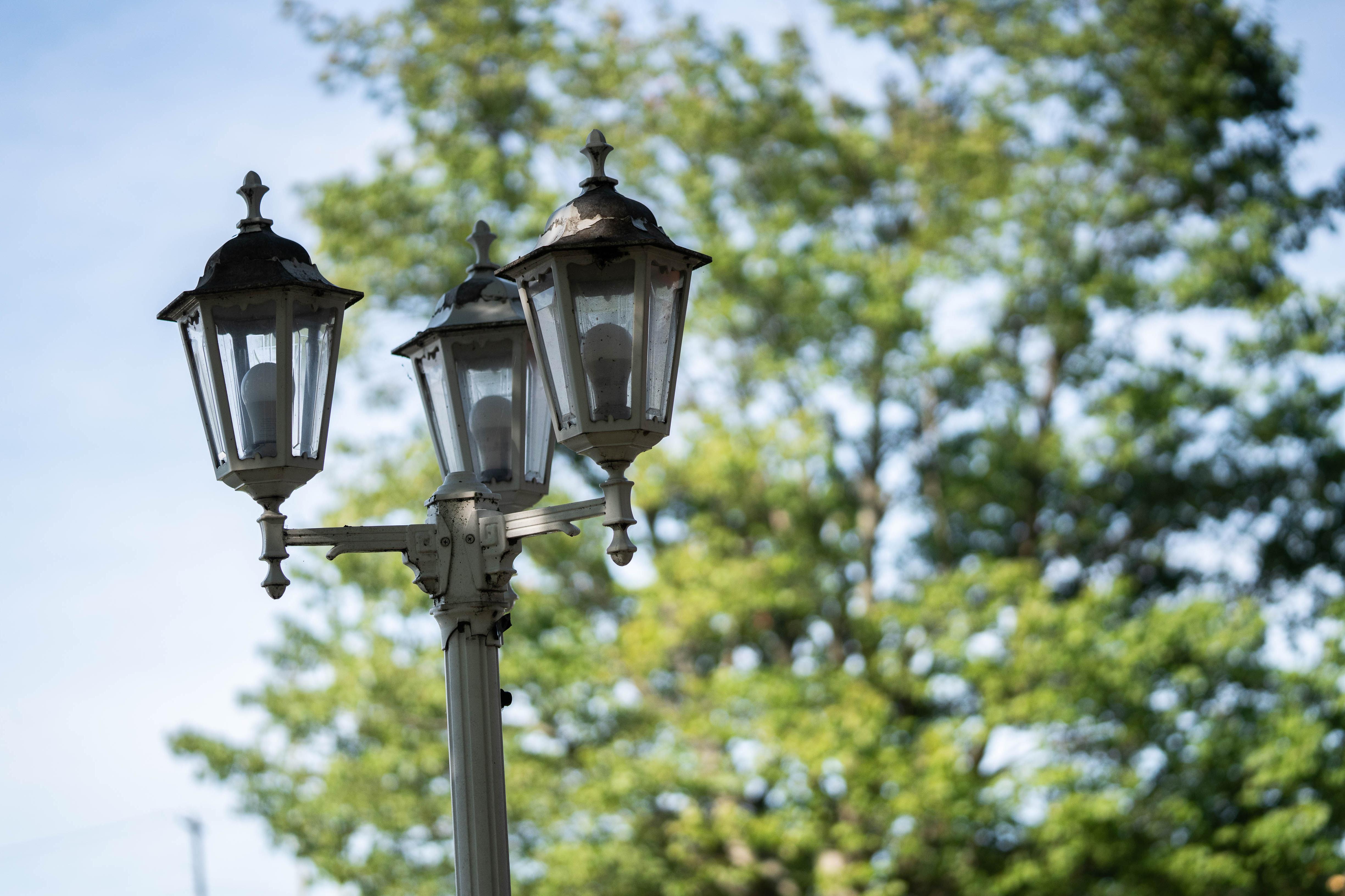 Lamppost on campus